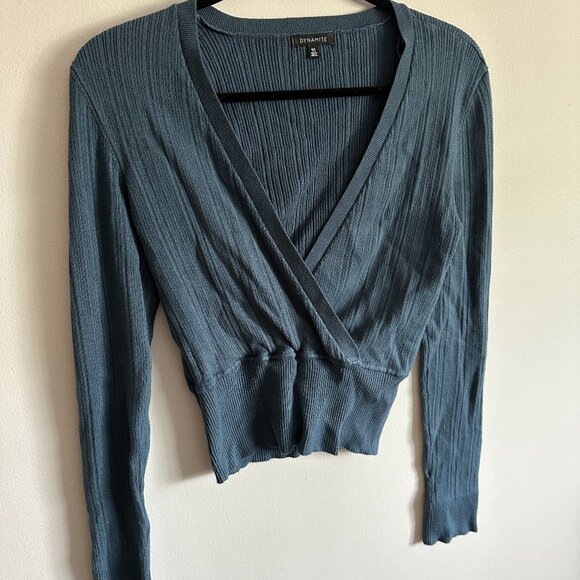 Dynamite Wrap Sweater - Picture 3 of 8